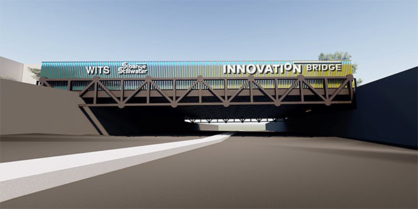 Architect's impression of refurbished Wits Sibanye Stillwater Innovation bridge over M1 JHB 600x300 Architect's impression of refurbished Wits Sibanye Stillwater Innovation bridge over M1 JHB 600x300